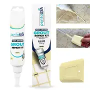 Tile Grout Repair Kit - Cream Grout Filler, Triple Protection, Fast Drying Fo...
