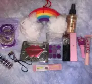 Rainbow / Purple makeup/ beauty bundle. (12 pieces.)