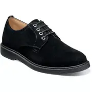 Florsheim Kid's Supacush Oxford Plain Toe Black Suede Casual Shoes 16630-008