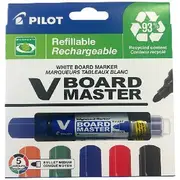 Pilot V Board Master Whiteboard Bullet Assorted 5 Pack