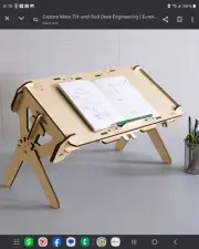 NIB Kwik Co. Eureka Crate " Tilt And Fold Desk" Build Yourself