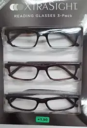 XtraSight 3 Pack Reading Glasses Graham Brown 1.50