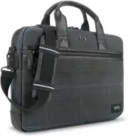 Solo Bryce Slim Brief Waxed Canvas Blue Plaid