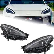 Car Styling Head Lamp Compatible for Subaru BRZ GR86 Headlights 2022-2023 GR86 LED Headlight DRL Signal Hid Bi Xenon Auto Accessories(Only Right Black)