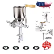Durable Cast Iron Manual Grain Mill - Versatile Hand Grinder for Coffee & Grains