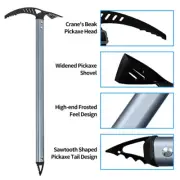 Winter Snowshoeing Mountain Climbing Hiking Stick Walking Aid Ice Pick Axe Light