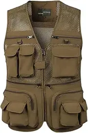 [Generic] Men's Vest Tactical Coat Summer Photographer Vest Tool Multi-Pocket Mesh Sleeveless Fishing Vest