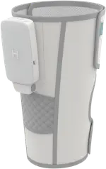 Homedics Modular Knee Compression Wrap + Controller Light Grey