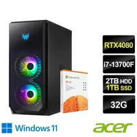 在飛比找momo購物網優惠-【Acer 宏碁】微軟M365組★i7 RTX4080電競電