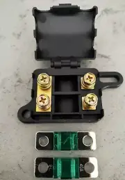 Twin Midi Fuse Holder suits - Dual Battery Installation inc 2 X 40 Amp fuses
