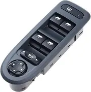 Black and Beige Color Electric Power Master Control Window Mirror Switch Compatible for Peugeot 98060866(Black)