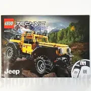 LEGO Technic JEEP WRANGLER 42122 Instruction Manual Booklet Only .. New