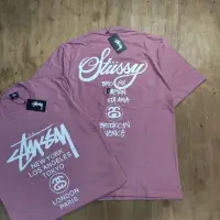 在飛比找蝦皮購物優惠-T 恤 OVERSIZE STUSSY WORLD TOUR