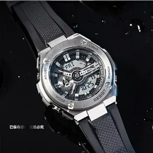 橡膠錶帶適應卡西歐g-shock GST-B100 GST210 GST-S300 GST-S110 GST-S100男