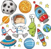 [Namly Design] Wallsticker - Space