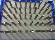 50pcs 0.5~3.175mm Carbide End Mill Engraving Bits CNC PCB Machinery 1/8" shank