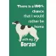 There is a 100% chance that I would rather be home with my Borzoi: For Borzoi Dog Fans