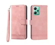 Flip Leather Wallet Case for Redmi Note 12 5G - Pink