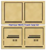 【2 sets with INSTRUCTION】Precut Light Seal Kit Mamiya M645 from Japan 793