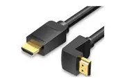 Vention AAQBH HDMI Right-Angle Cable - 2m - Black 270-degree angle