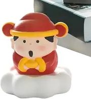 God of Fortune Statue | Classic Fortune-Bringing Sculpture,Car Dashboard Ornament, Desktop Decoration for Workplace and Car