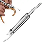 Shrimp Deveiner - Shrimp Cleaning Tool - Rustproof Stainless Steel Double Head Fish Scale Remover for Freshwater Breeding