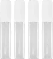 FRCOLOR 4 Pcs 6ml Empty Lip Gloss Tube Containers Refillable Lip Balm Bottles Lip Bottle for DIY Lip Gloss Travel Toiletries