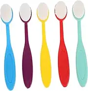 5pcs Craft Ink Blending Brushes Set for Painting Drawing Card Making Stamping Stenciling Plastic Synthetic Fiber Colorcoded Handles