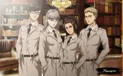 Anime attack on titan colt grice zofia udo hange Playmat Gaming Mat