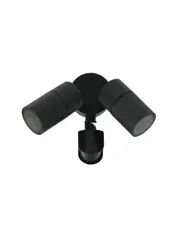 Wanaka 2 Light Adjustable Wall Light with Sensor in Black