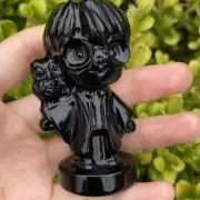 1pc Natural obsidian carved Quartz Crystal skull Reiki Healing random