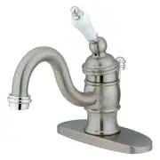 Kingston Brass KB340.PL Victorian 1.2 GPM 1 Hole Bathroom Faucet - Chrome