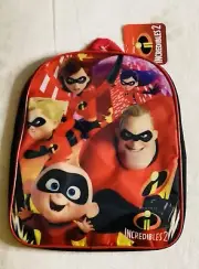 Disney Pixar Incredibles 2 Red and Black 12” Backpack