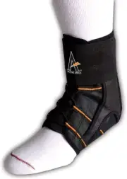 New Active Ankle Power Lacer Premium Lace-Up Ankle Brace/Stabilizer X-Sm Blk/Org