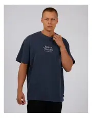 [Silent Theory] Classic Emb Tee in Navy