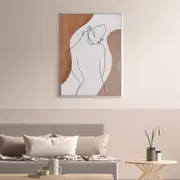 Abstract Body Line Canvas Wall Art