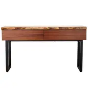 [James Lane] Croft Australian Blackwood Console Table - 2 Drawer