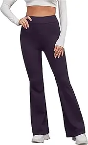 [SMIDOW] Womens Shapewear High Waisted Flare Leggings Bootcut Yoga Dance Pants Seamless Scrunch Butt Gym Yoga Pants