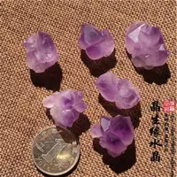 在飛比找ETMall東森購物網優惠-天然紫水晶多牙實物圖一組原石