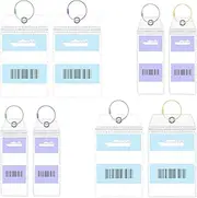 [Xthrotsenk] 8 Pack Luggage Tags for Cruise Ships, Cruise Luggage Tag Holder Zip Seal Clear Waterproof with Steel Loops Ship Essentials for Suitcases NCL Cruise Ltineraries Tags in 2025