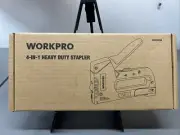 New Sealed WORKPRO Heavy Duty 4-in-1 Staple Gun Kit Manual Brad Nailer