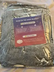 Glow In The Dark Dinosaur Throw Blanket