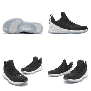 【NIKE 耐吉】籃球鞋 Jordan Ultra Fly 2 Low 男鞋 黑 白 氣墊 緩震 運動鞋 喬丹 低筒(AH8110-010)