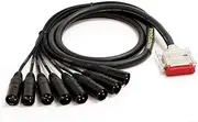 Mogami Gold 8 Channel DB25-XLR Male Snake Cable 3 ft.