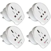 4x Sansai Universal Travel Power Adapter Outlet UK US EU Sockets to AU/NZ Plug
