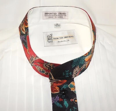 NWT Friar Tuxedo Men's banded collar formal shirt size Medium sleeves 30/31