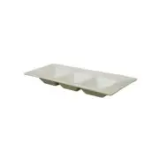 International Tableware, Inc Bright White 10-1/4" x 4-1/8" Porcelain Sauce Plate