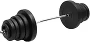 Versatile Barbell with Plates Set 90 kg Barbell Free Weight Set Workout Home Gym Equipment for Men Women Strength Training Shaping