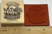 Vintage Stampin Up! Meal Time Rubber Stamps 1995 SALAD RECIPE CARD LABEL COOKING
