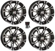 High Lifter HL3 12" Wheels Machined Polaris Ranger XP 9/1K (4)
